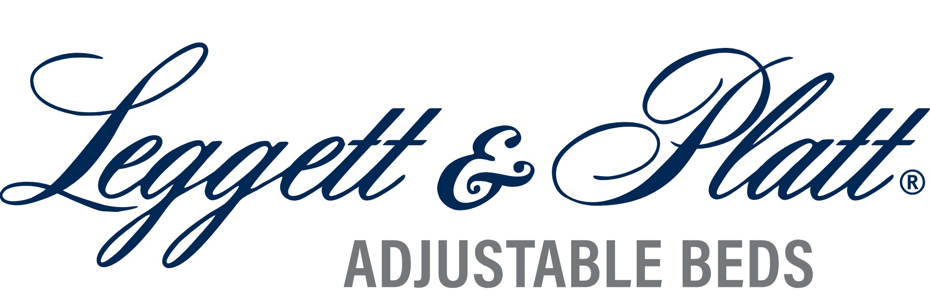 Leggett & Platt Logo blue letters white background