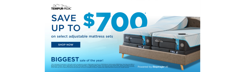 Relax in Comfort Tempur-Pedic Labor Day