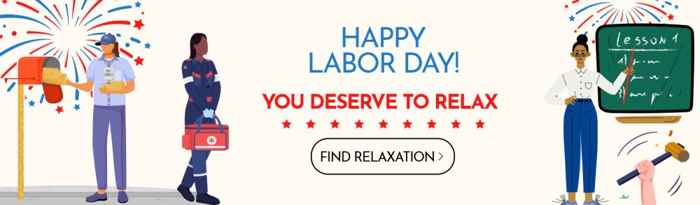 Labor Day You Deserve it Relaxation Banner