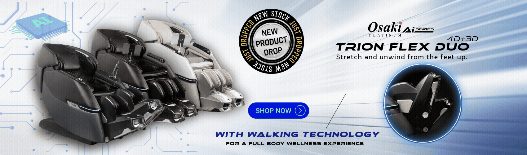 Osaki Trion Flex Duo 4D+3D Massage Chair
