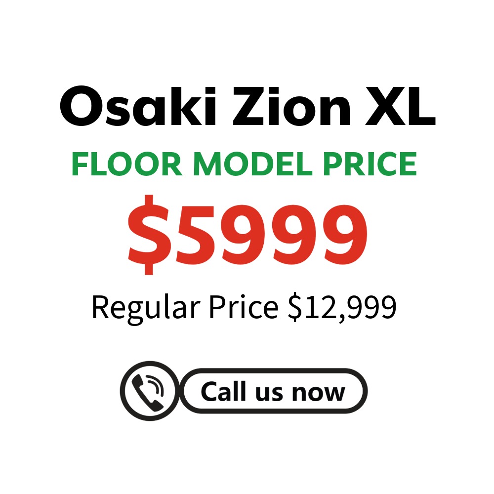 Osaki Zion Massage Chair Floor Demo Price Square