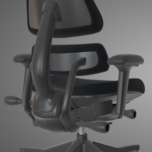 Anthros Office Chair Onyx and Onyx Panel