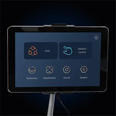 Touch Screen Tablet Infinity Circadian 4D DualFlex Massage Chair Touchscreen Tablet