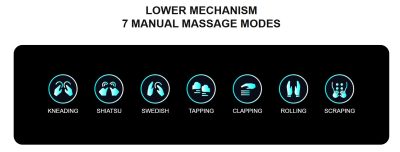 Osaki Vanguard Duo Massage Chair Lower Mech Modes