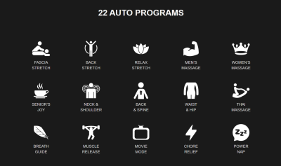 Osaki 4D Bravo Duo Flex Massage Chair Auto Programs