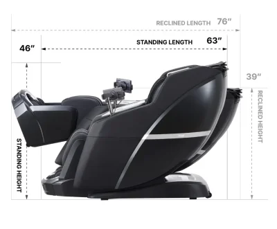 Osaki Pro 4D Epic LE Massage Chair Dimensions Side